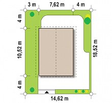 Минимальные размеры участка для проекта Z115