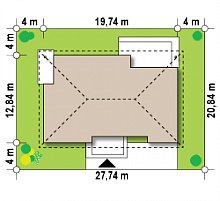Минимальные размеры участка для проекта Z153