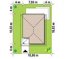 Минимальные размеры участка для проекта Z295