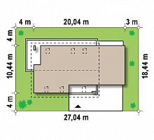 Минимальные размеры участка для проекта Z161