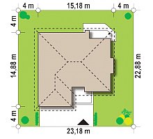 Минимальные размеры участка для проекта Z19