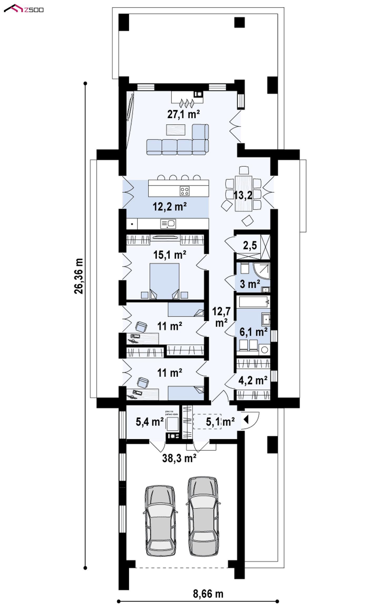 1-ый этаж - план проекта Z330